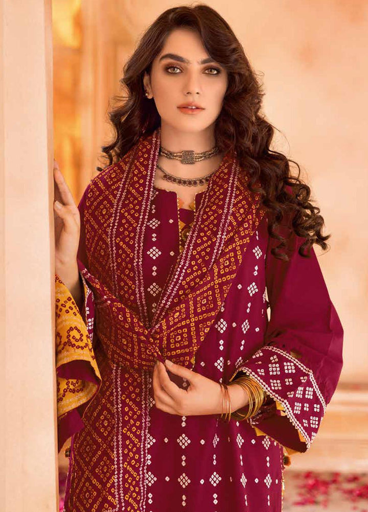 Chunri by Gul Ahmed Printed Lawn Suits Unstitched 3 Piece GA23C CL-32166 - Summer Collection