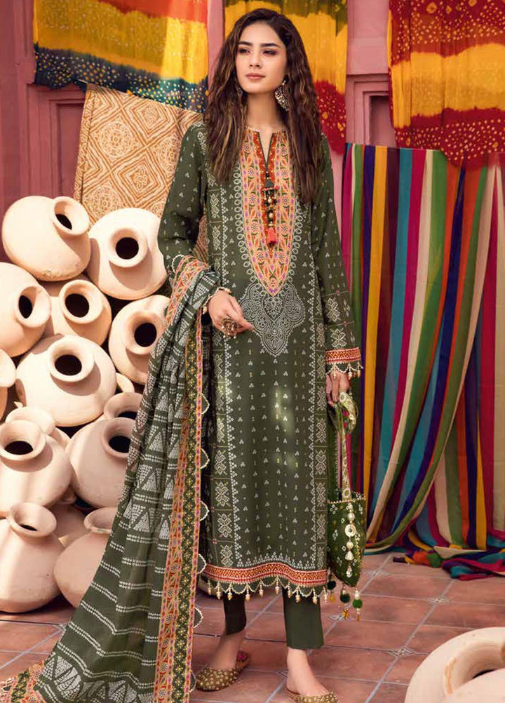 Chunri by Gul Ahmed Printed Lawn Suits Unstitched 3 Piece GA23C CL-32180 B - Summer Collection