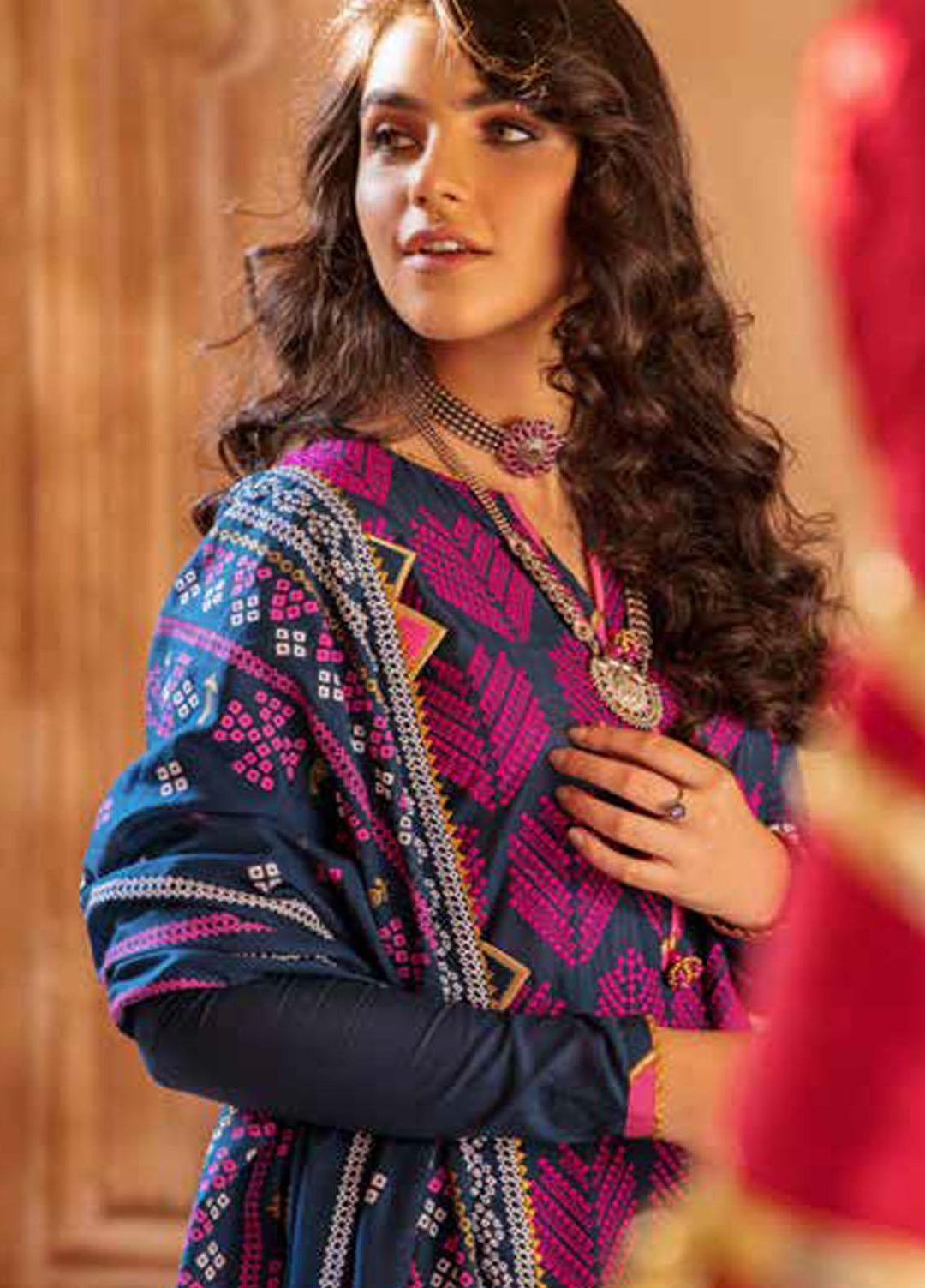 Chunri by Gul Ahmed Printed Lawn Suits Unstitched 3 Piece GA23C CL-32201 - Summer Collection