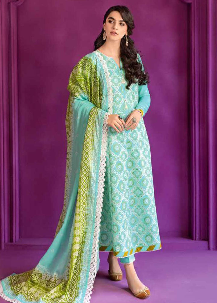 Chunri by Gul Ahmed Printed Lawn Suits Unstitched 3 Piece GA23C CL-32202 - Summer Collection