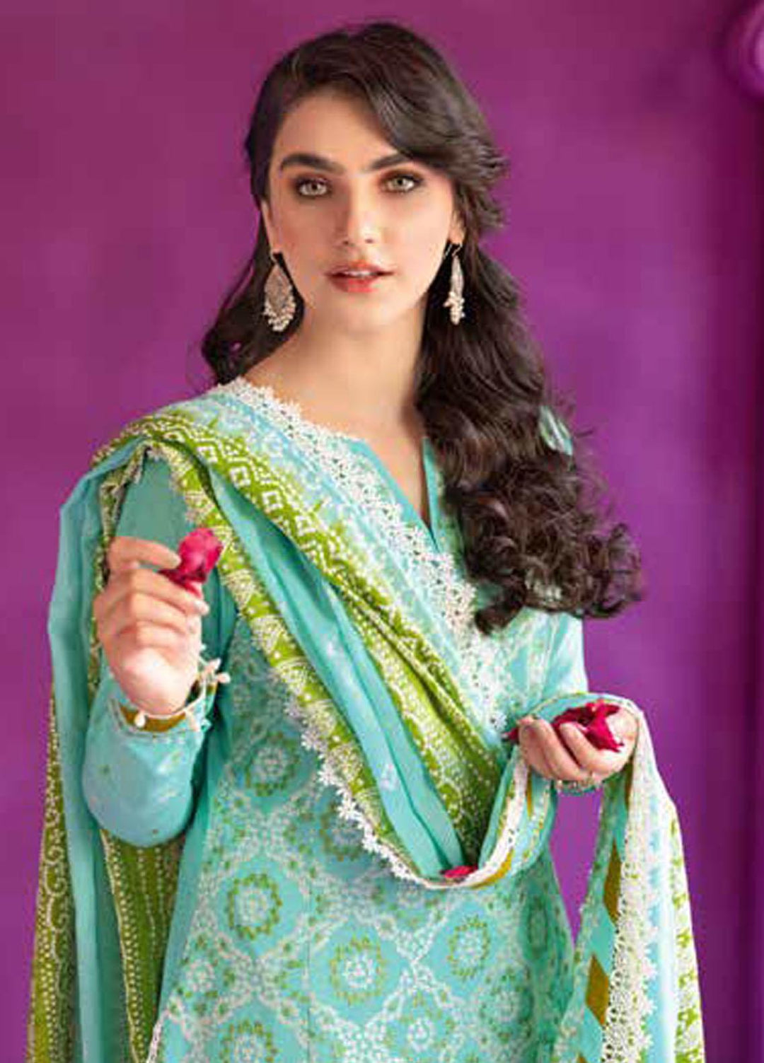 Chunri by Gul Ahmed Printed Lawn Suits Unstitched 3 Piece GA23C CL-32202 - Summer Collection