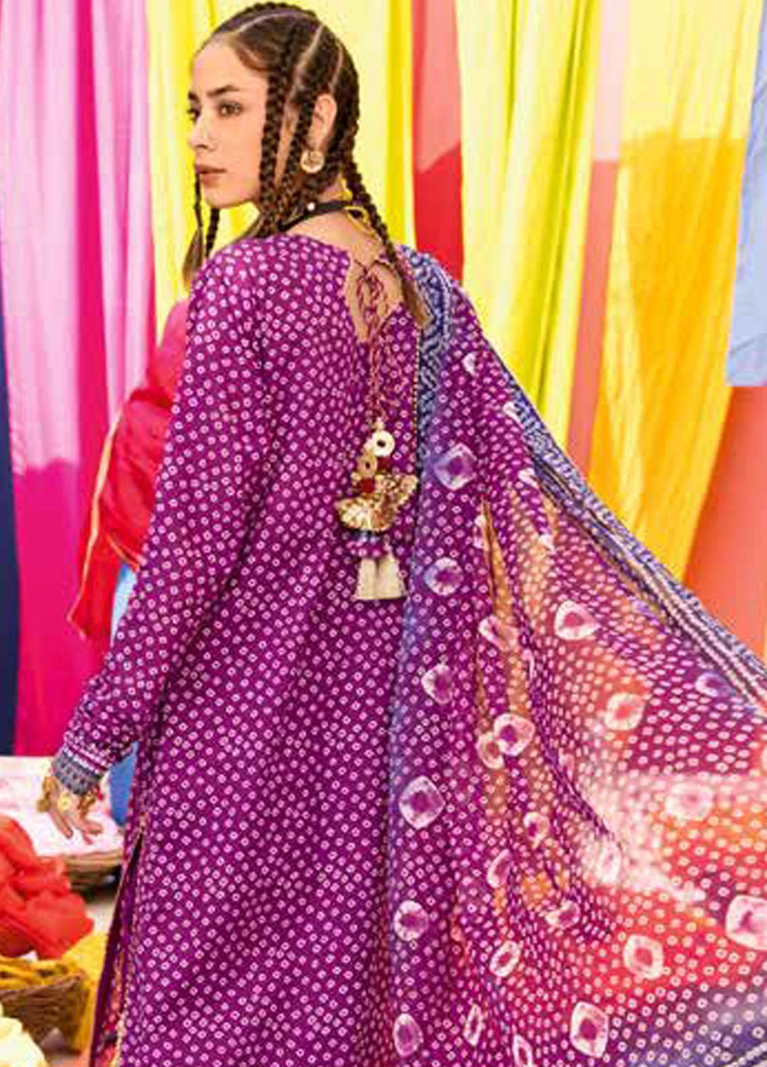 Chunri by Gul Ahmed Printed Lawn Suits Unstitched 3 Piece GA23C CL-32283 A - Summer Collection