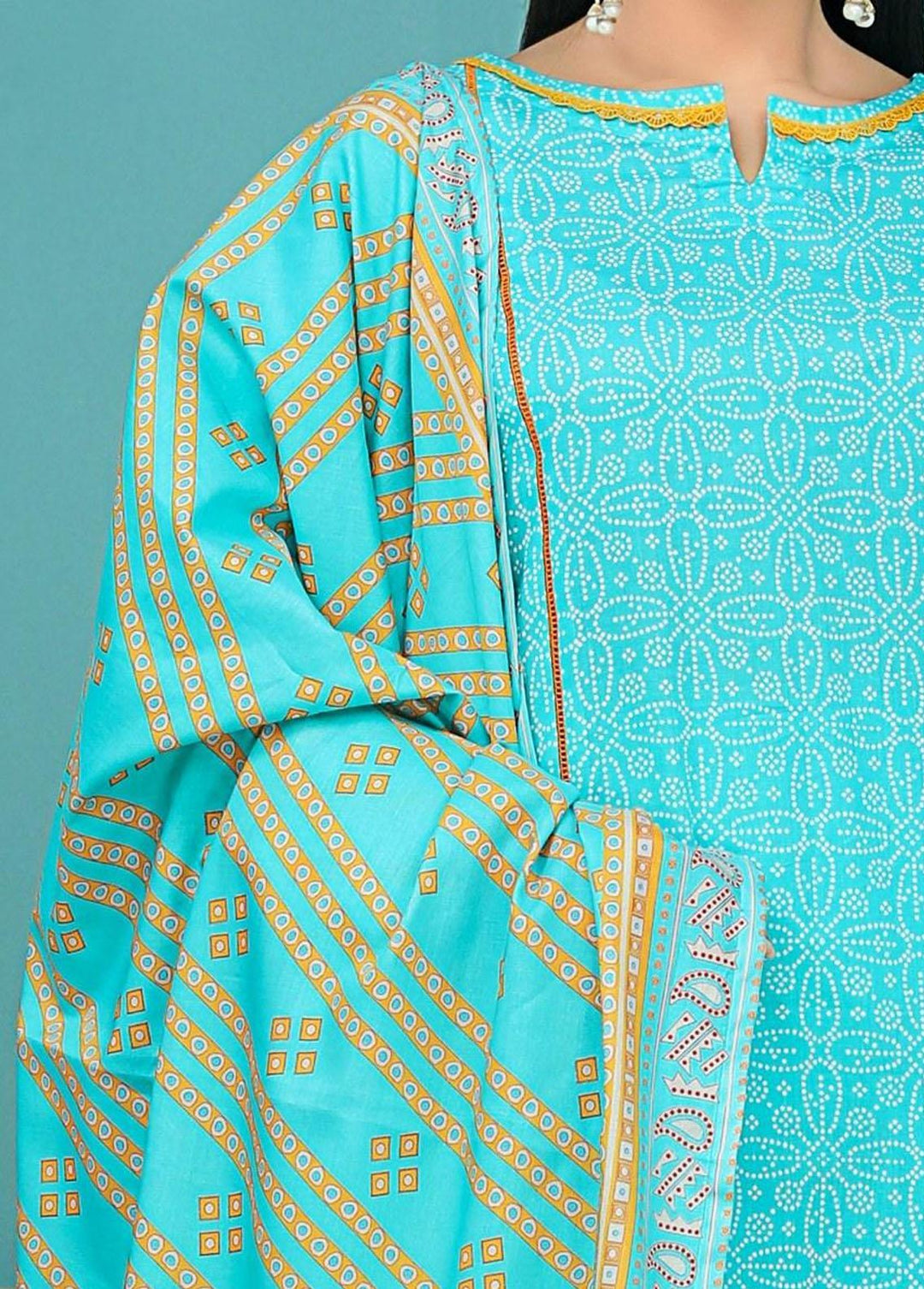 Chunri By Safwa Embroidered Lawn Suits Unstitched 3 Piece SW23CH SCK-11 - Summer Collection