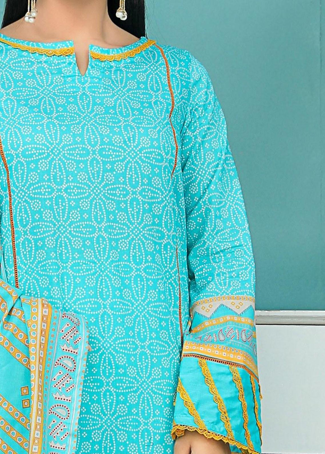 Chunri By Safwa Embroidered Lawn Suits Unstitched 3 Piece SW23CH SCK-11 - Summer Collection