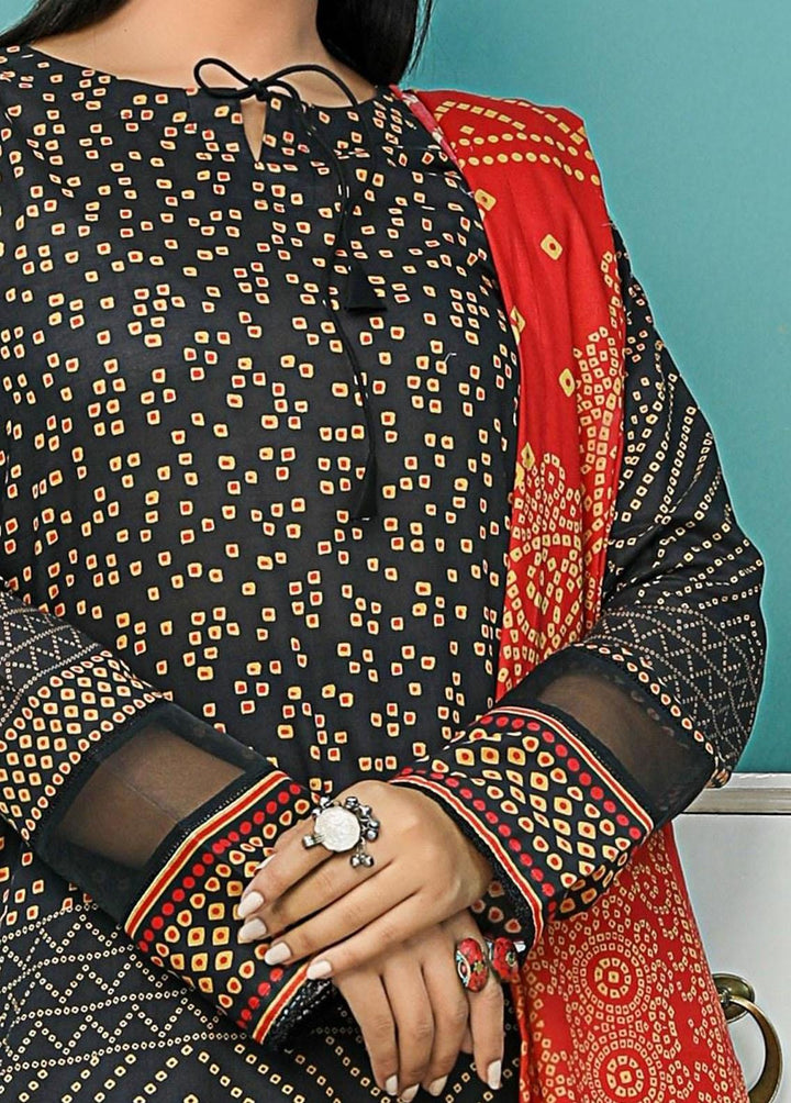 Chunri By Safwa Embroidered Lawn Suits Unstitched 3 Piece SW23CH SCK-14 - Summer Collection