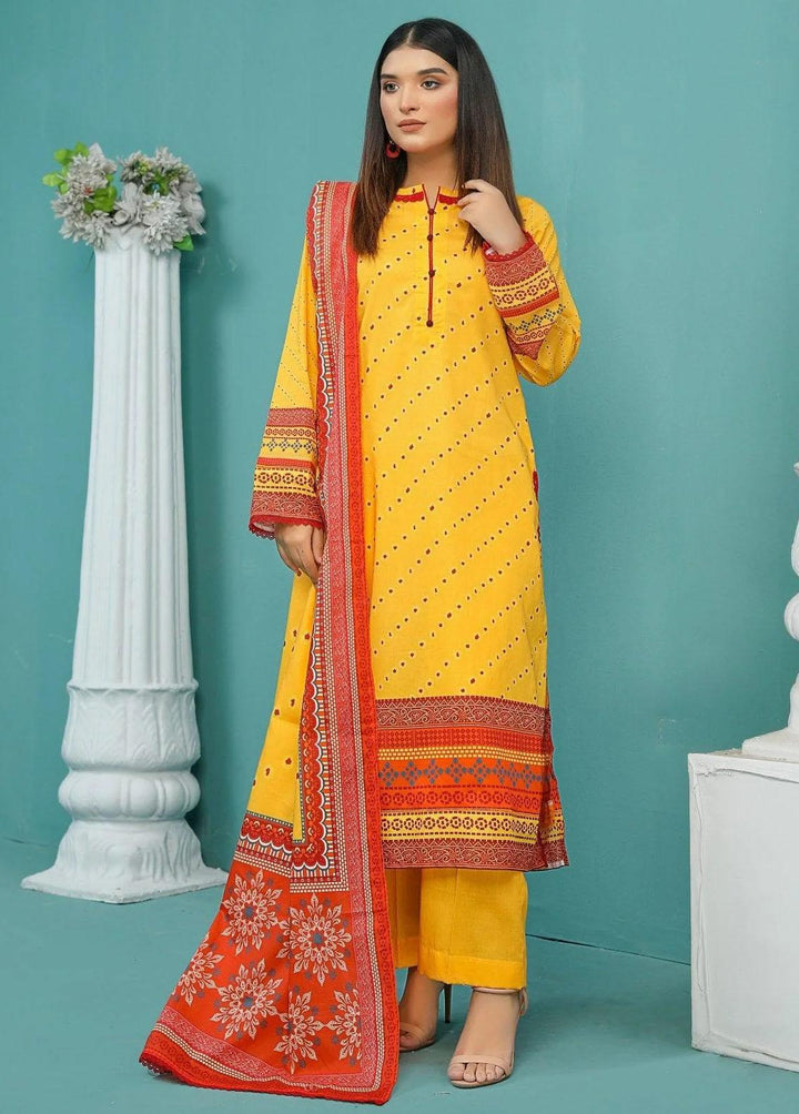 Chunri By Safwa Embroidered Lawn Suits Unstitched 3 Piece SW23CH SCK-19 - Summer Collection