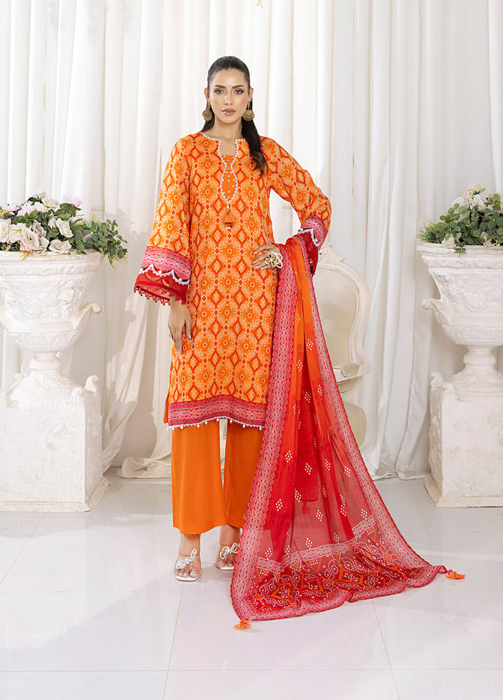 Chunri by Salitex Printed Lawn Suits Unstitched 3 Piece SSW6U3P351UT - Summer Collection