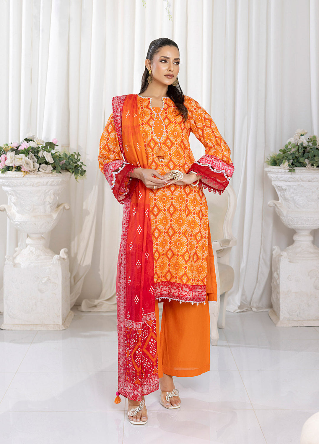 Chunri by Salitex Printed Lawn Suits Unstitched 3 Piece SSW6U3P351UT - Summer Collection