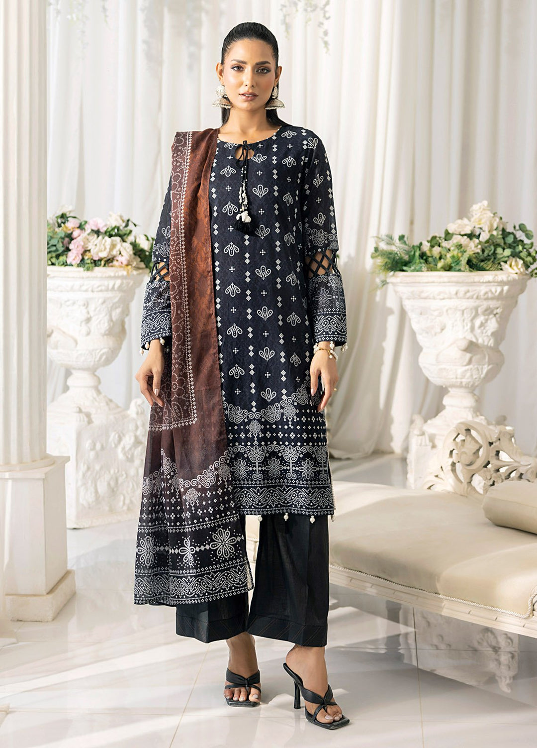 Chunri by Salitex Printed Lawn Suits Unstitched 3 Piece SSW6U3P353UT - Summer Collection