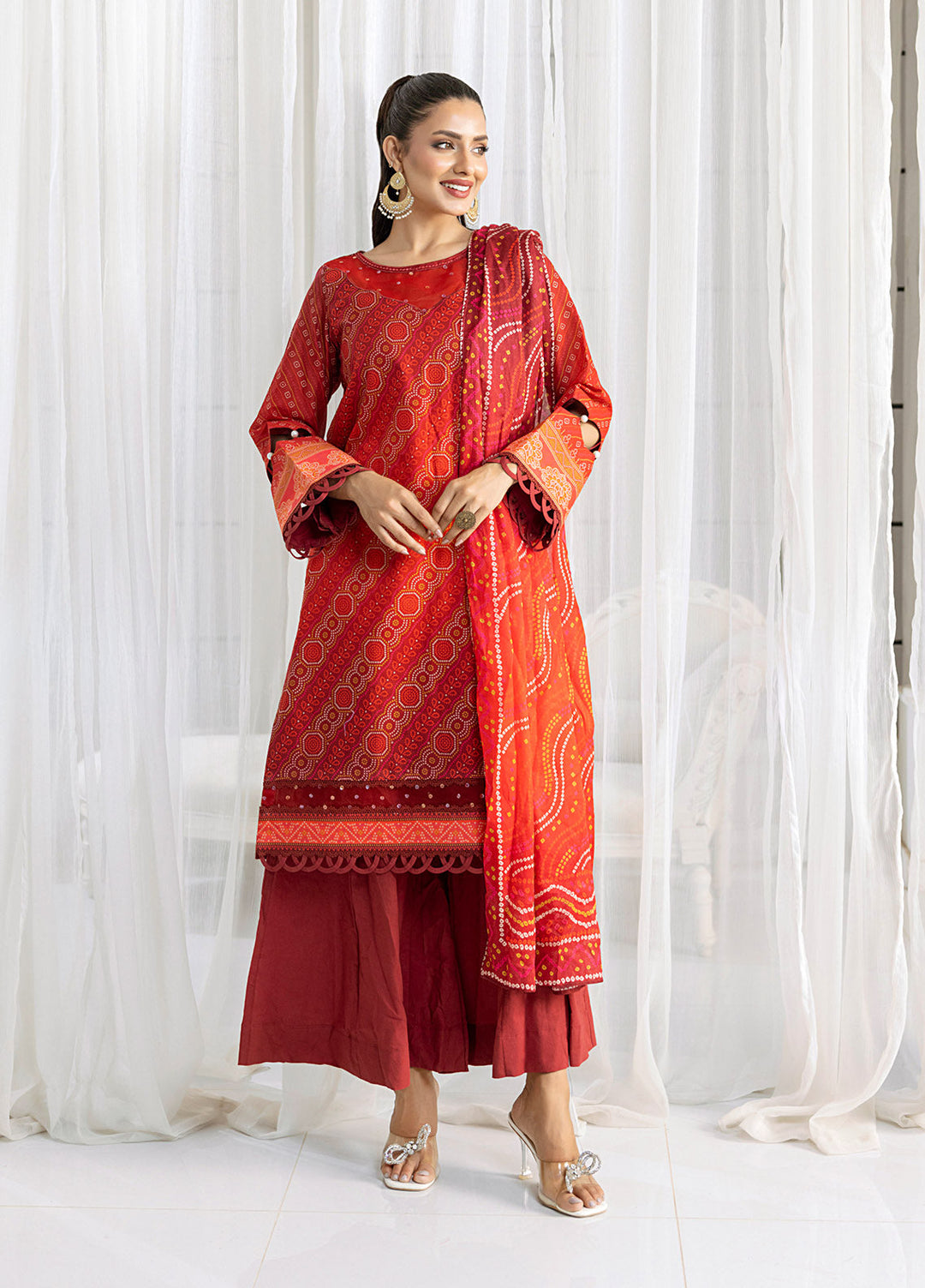 Chunri by Salitex Printed Lawn Suits Unstitched 3 Piece SSW6U3P354UT - Summer Collection