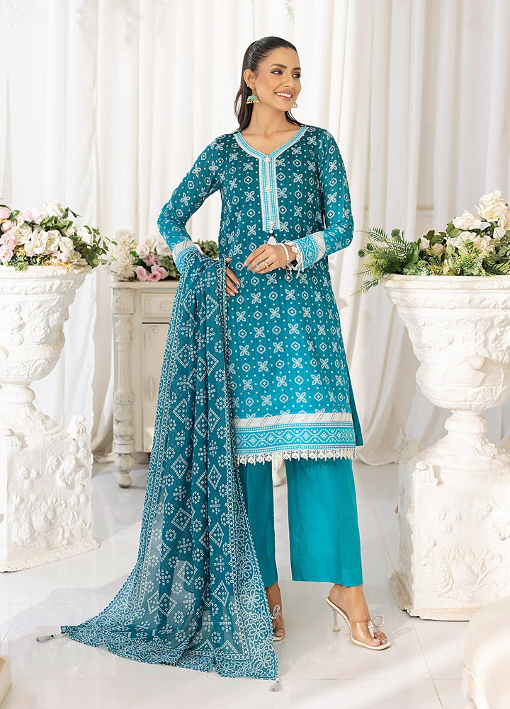 Chunri by Salitex Printed Lawn Suits Unstitched 3 Piece SSW6U3P355UT - Summer Collection
