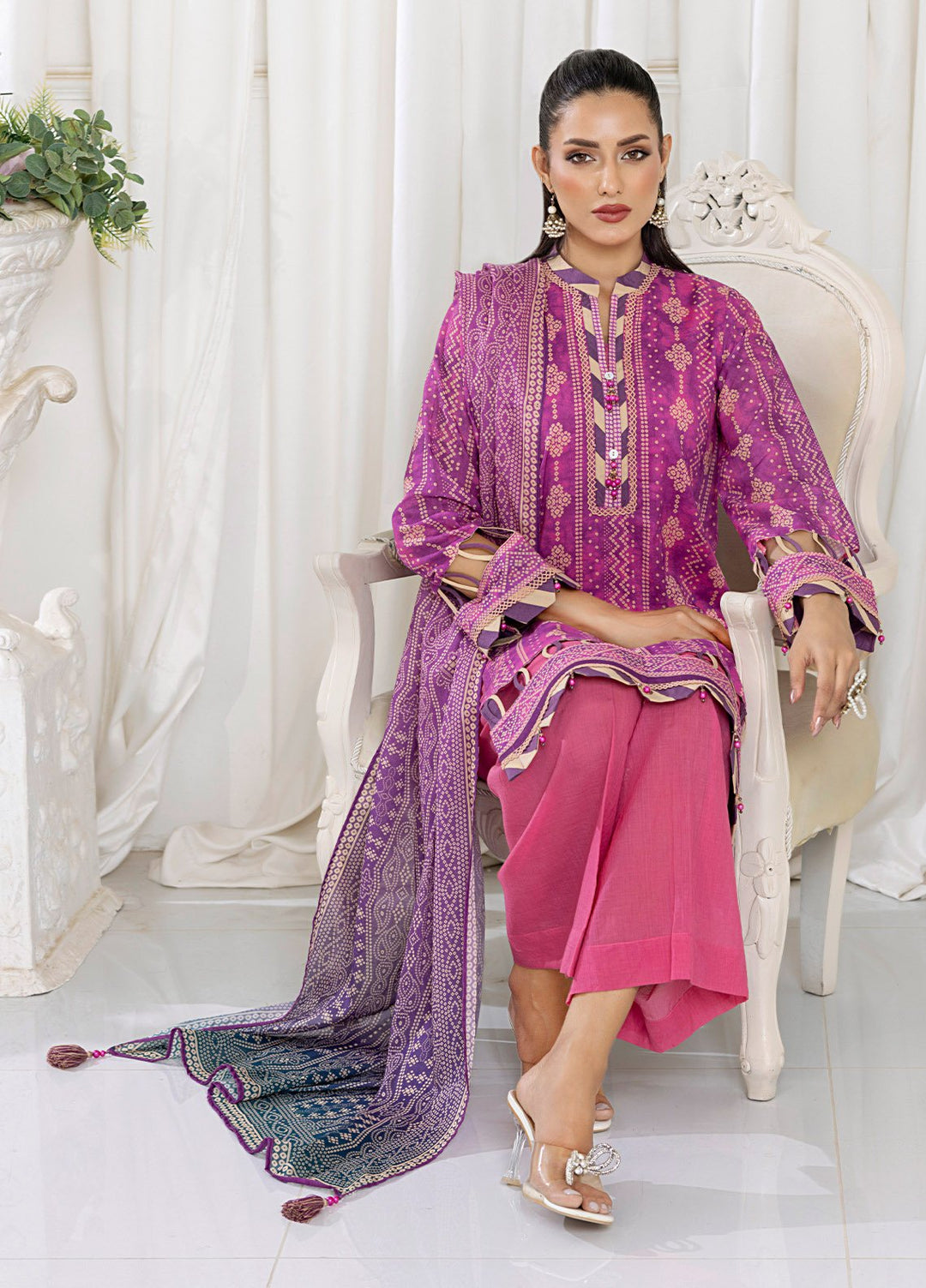 Chunri by Salitex Printed Lawn Suits Unstitched 3 Piece SSW6U3P356UT - Summer Collection