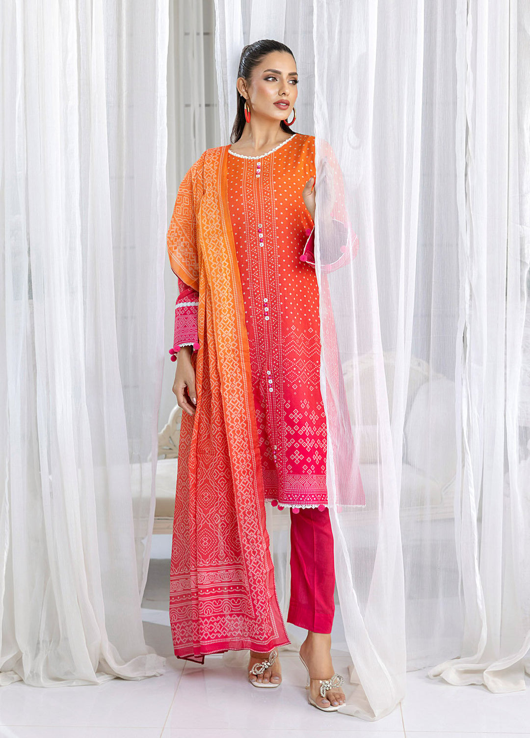 Chunri by Salitex Printed Lawn Suits Unstitched 3 Piece SSW6U3P357UT - Summer Collection