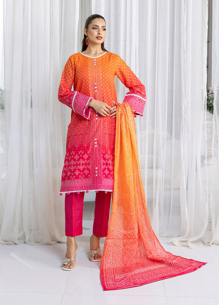 Chunri by Salitex Printed Lawn Suits Unstitched 3 Piece SSW6U3P357UT - Summer Collection