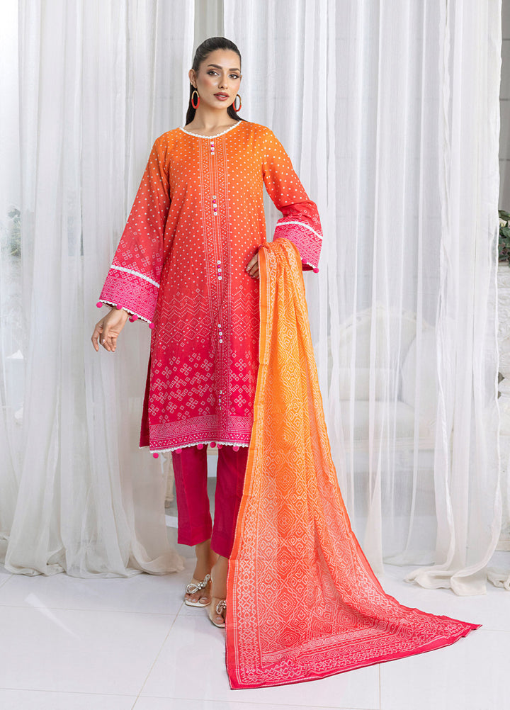 Chunri by Salitex Printed Lawn Suits Unstitched 3 Piece SSW6U3P357UT - Summer Collection