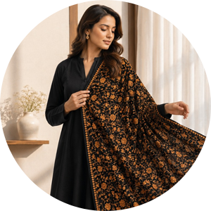 Sanaulla Exclusive Range RTW Shawl Winter Collection 2026