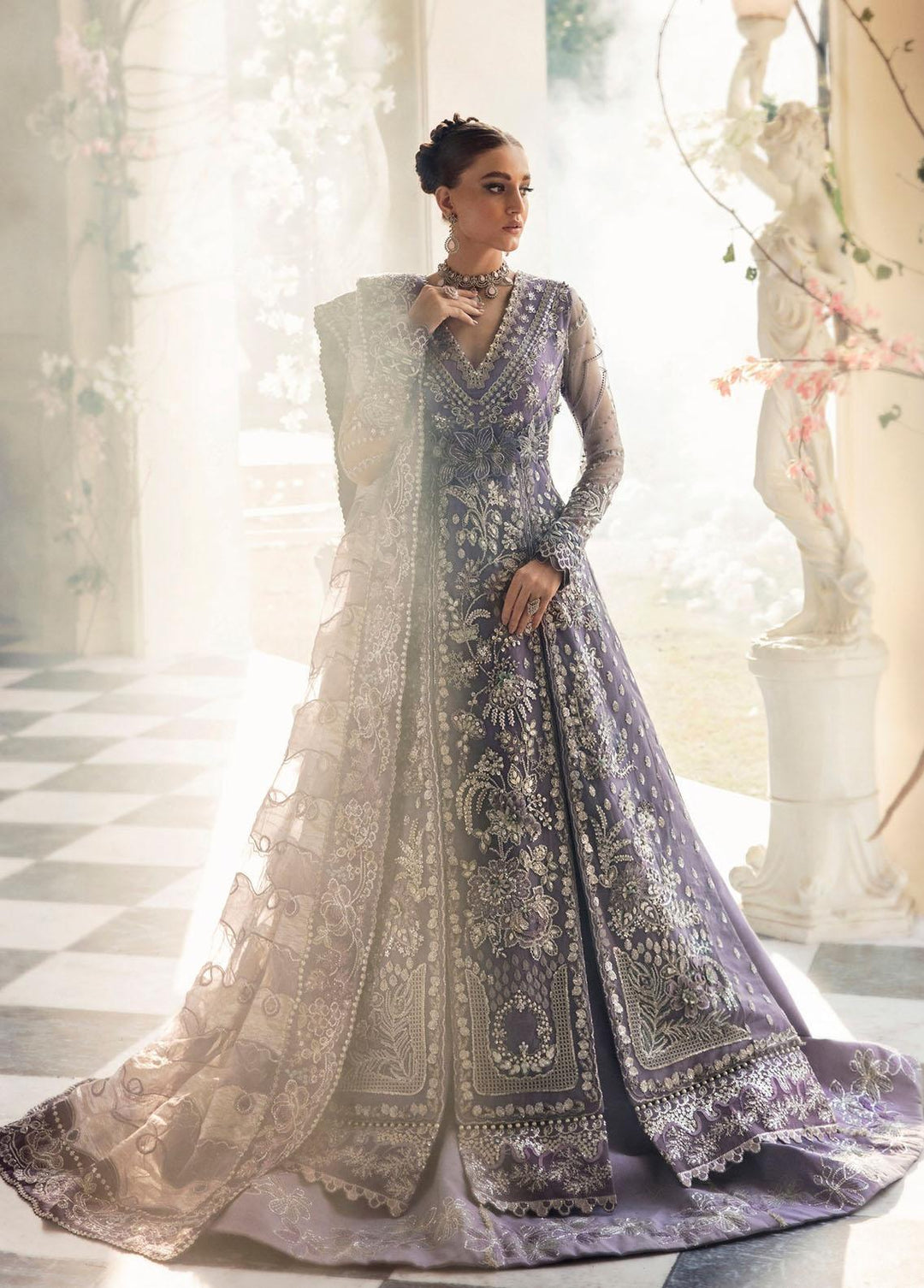 Claire De Lune by Republic WomensWear Embroidered  Suits Unstitched 3 Piece RW22CL FU-05 - Luxury Collection