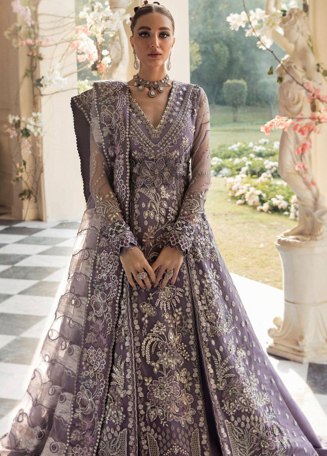 Claire De Lune by Republic WomensWear Embroidered  Suits Unstitched 3 Piece RW22CL FU-05 - Luxury Collection