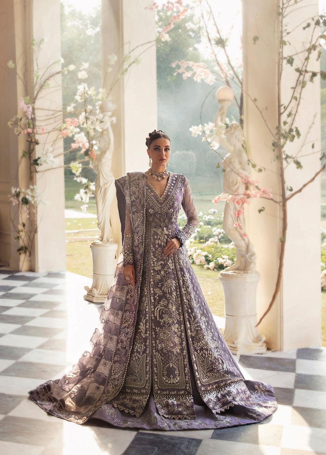 Claire De Lune by Republic WomensWear Embroidered  Suits Unstitched 3 Piece RW22CL FU-05 - Luxury Collection