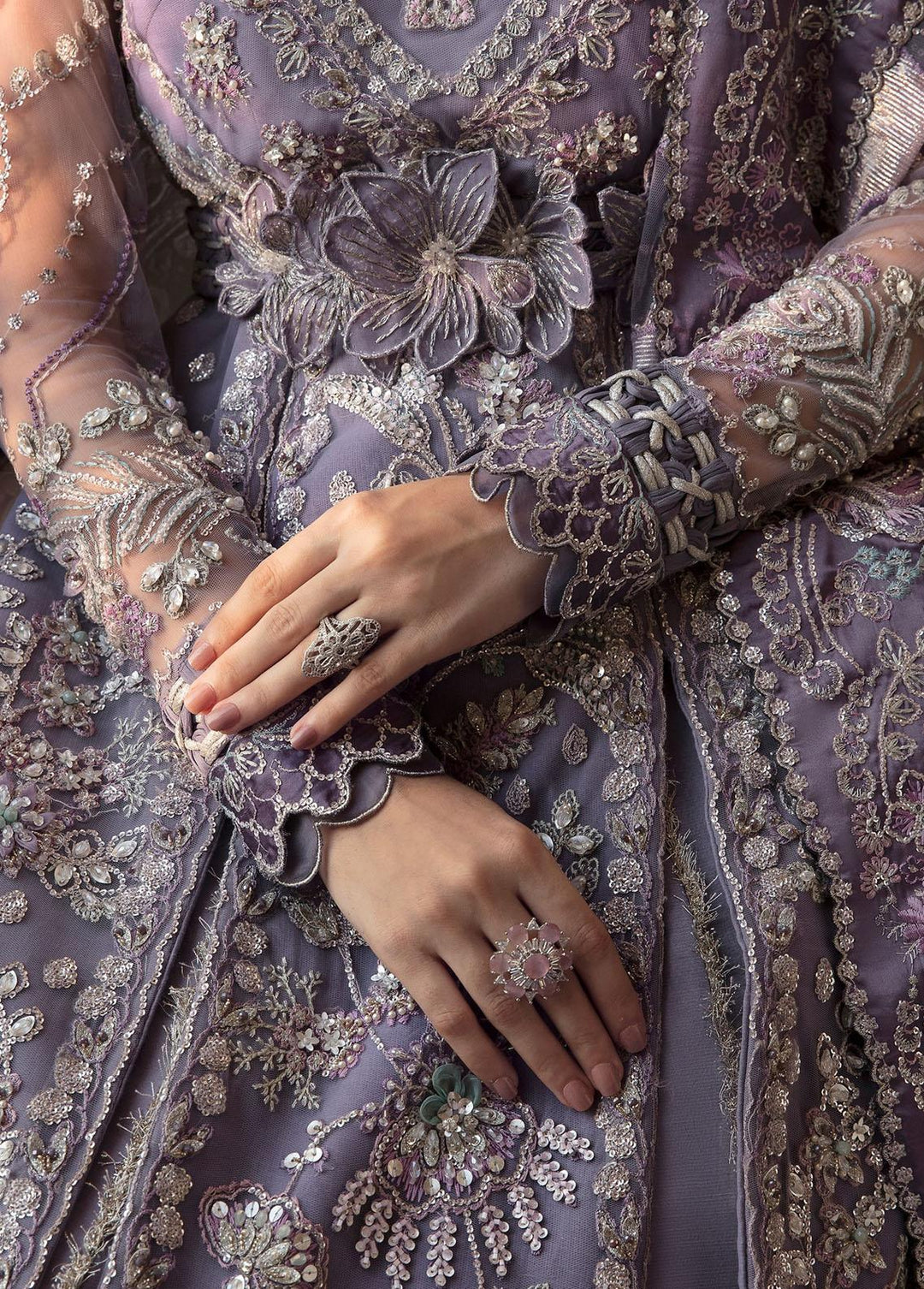 Claire De Lune by Republic WomensWear Embroidered  Suits Unstitched 3 Piece RW22CL FU-05 - Luxury Collection