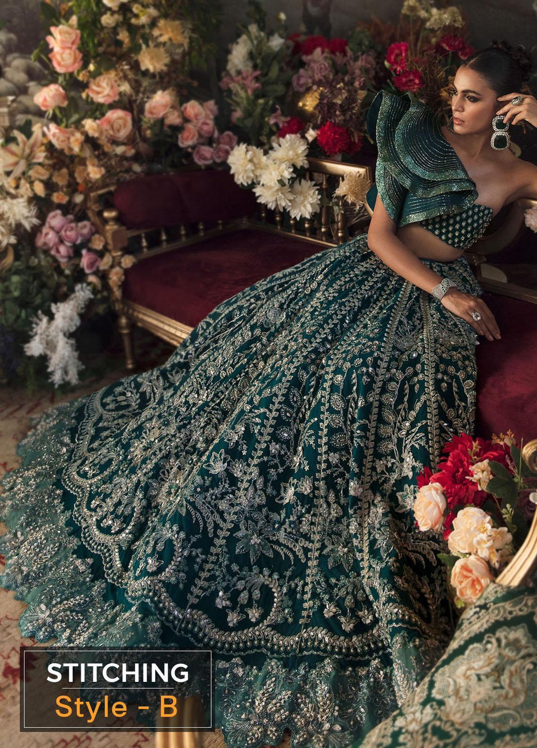 Claire De Lune by Republic WomensWear Embroidered  Suits Unstitched 3 Piece RW22CL FU-01 - Luxury Collection