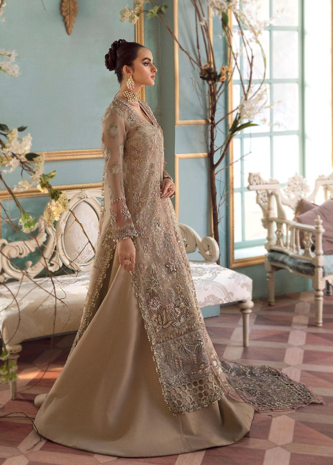 Claire De Lune by Republic WomensWear Embroidered  Suits Unstitched 3 Piece RW22CL FU-02 - Luxury Collection