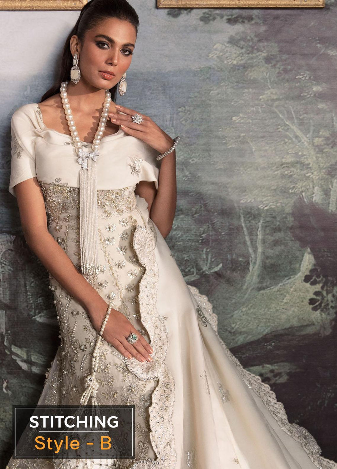 Claire De Lune by Republic WomensWear Embroidered  Suits Unstitched 3 Piece RW22CL FU-03 - Luxury Collection