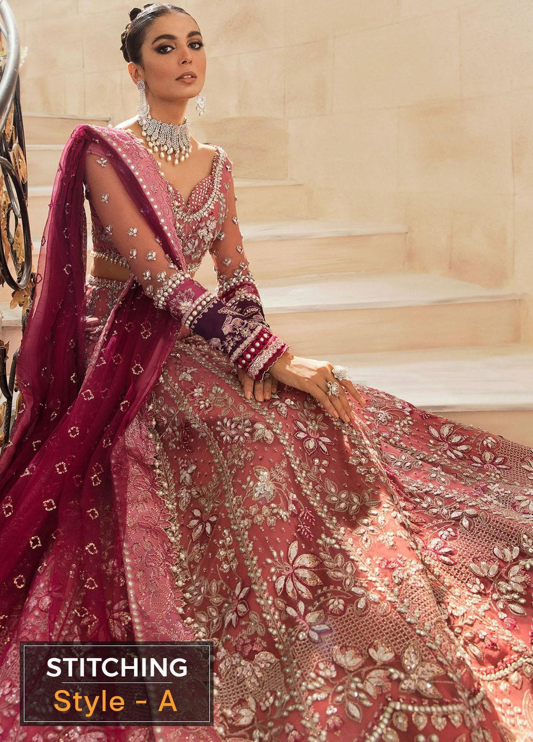 Claire De Lune by Republic WomensWear Embroidered  Suits Unstitched 3 Piece RW22CL FU-04 - Luxury Collection