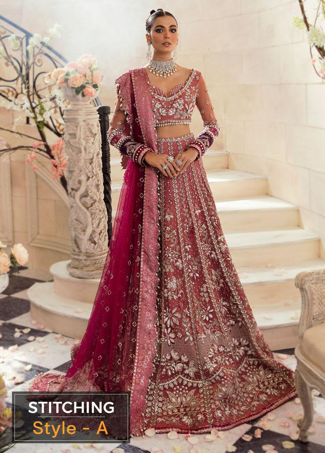 Claire De Lune by Republic WomensWear Embroidered  Suits Unstitched 3 Piece RW22CL FU-04 - Luxury Collection