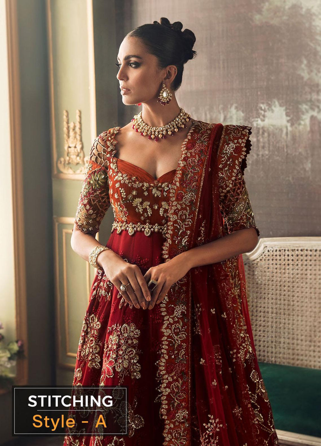 Claire De Lune by Republic WomensWear Embroidered  Suits Unstitched 3 Piece RW22CL FU-06 - Luxury Collection