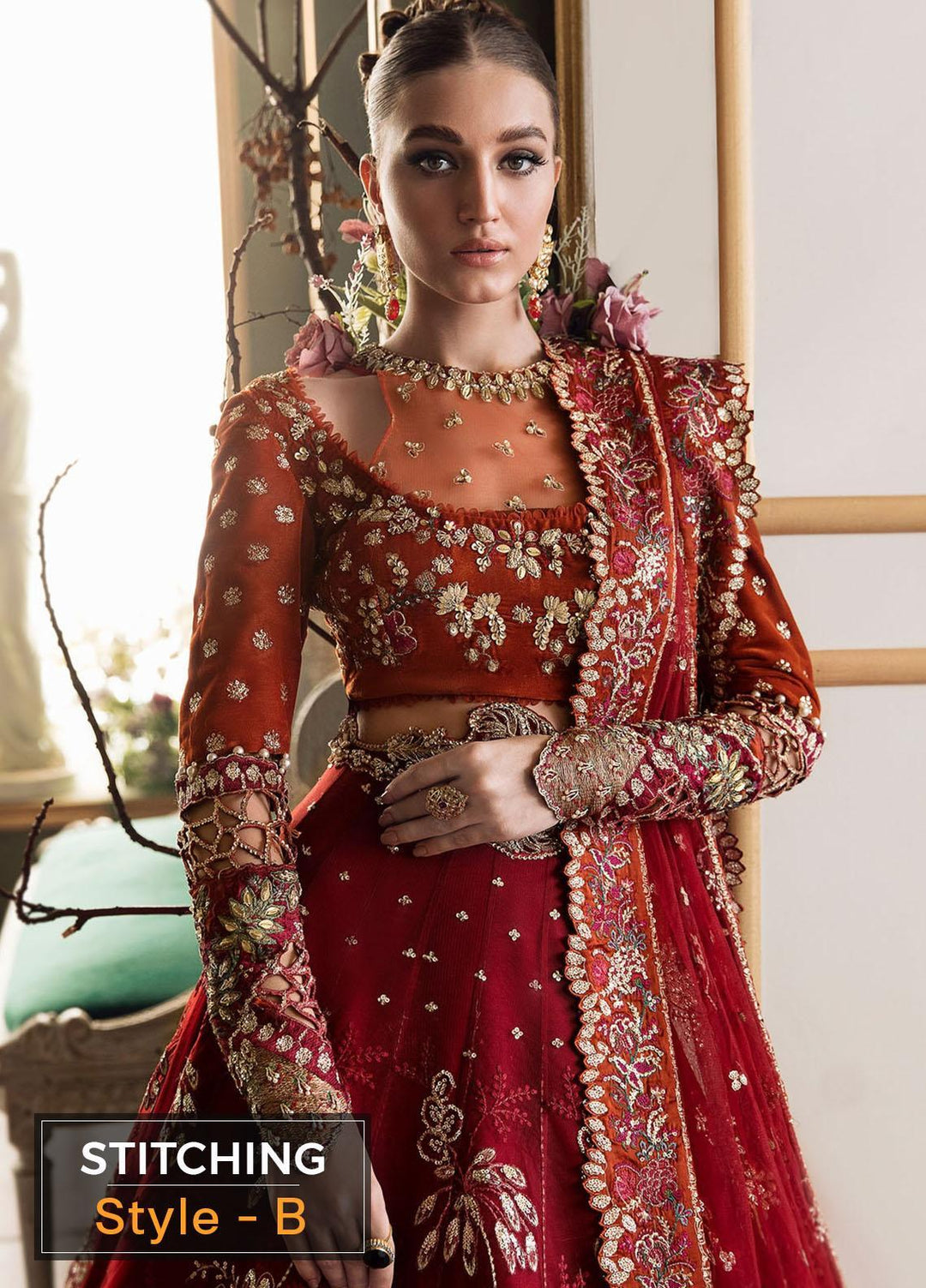 Claire De Lune by Republic WomensWear Embroidered  Suits Unstitched 3 Piece RW22CL FU-06 - Luxury Collection