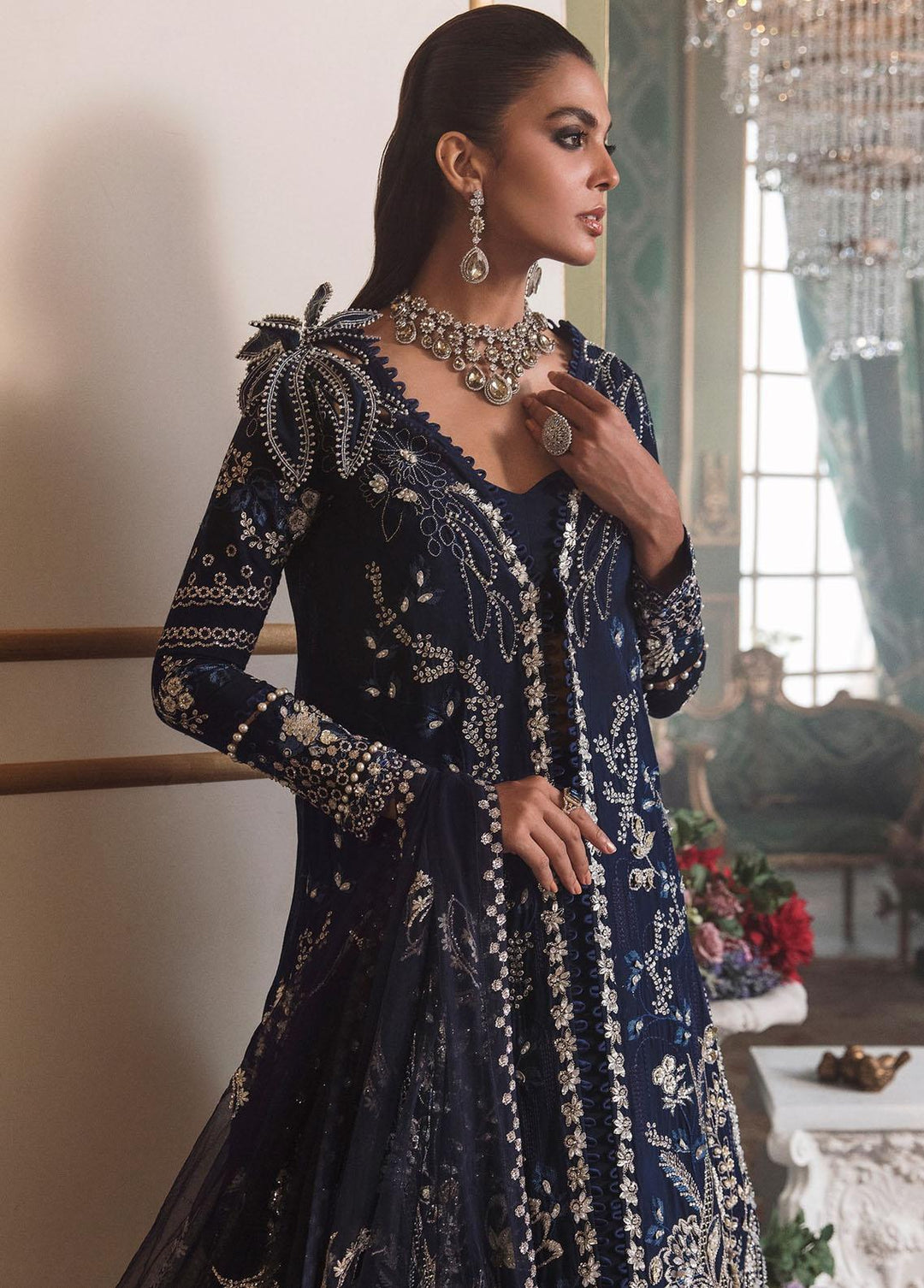 Claire De Lune by Republic WomensWear Embroidered  Suits Unstitched 3 Piece RW22CL FU-07 - Luxury Collection