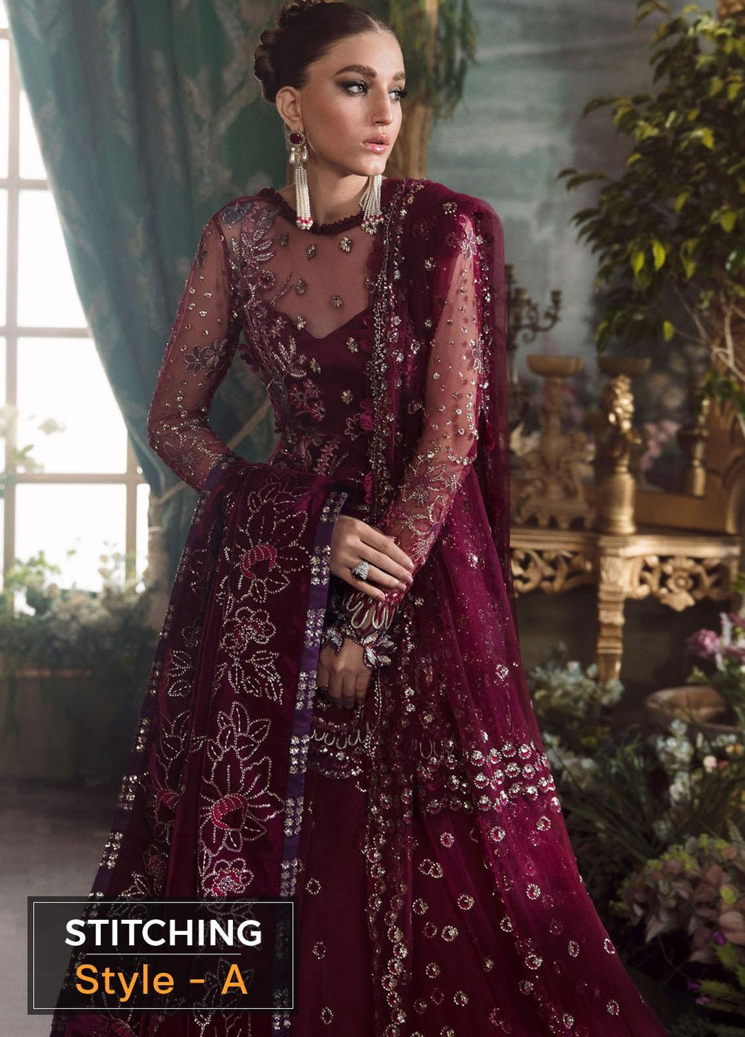 Claire De Lune by Republic WomensWear Embroidered  Suits Unstitched 3 Piece RW22CL FU-08 - Luxury Collection