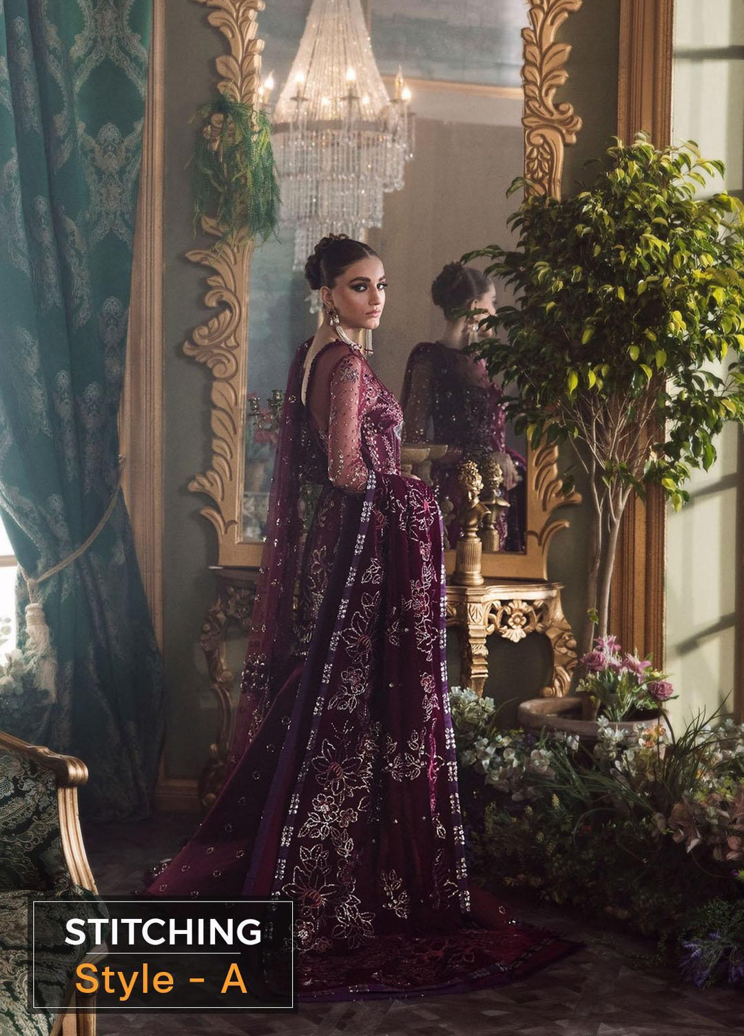 Claire De Lune by Republic WomensWear Embroidered  Suits Unstitched 3 Piece RW22CL FU-08 - Luxury Collection