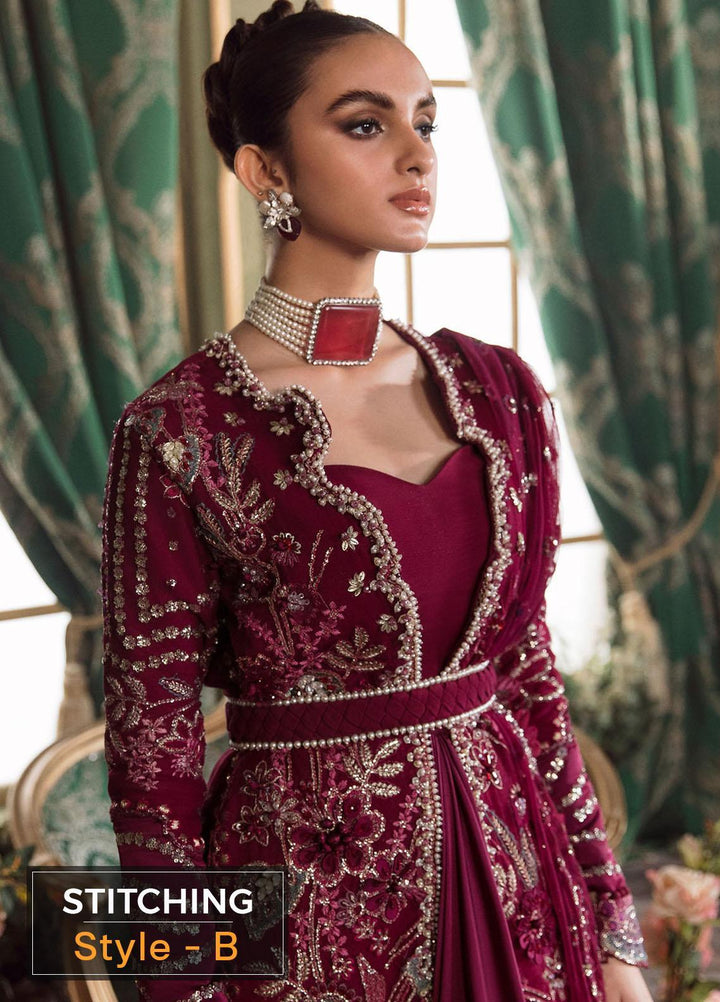 Claire De Lune by Republic WomensWear Embroidered  Suits Unstitched 3 Piece RW22CL FU-08 - Luxury Collection