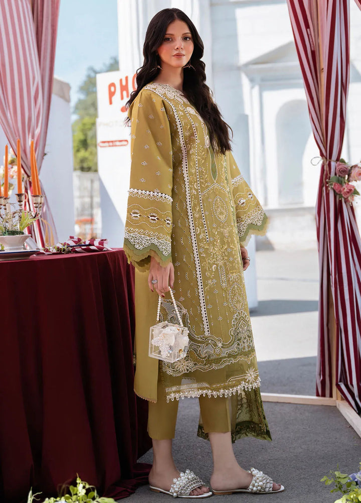 Clara By Bin Ilyas Embroidered Lawn Suit Unstitched 3 Piece BI24C 211A - Summer Collection