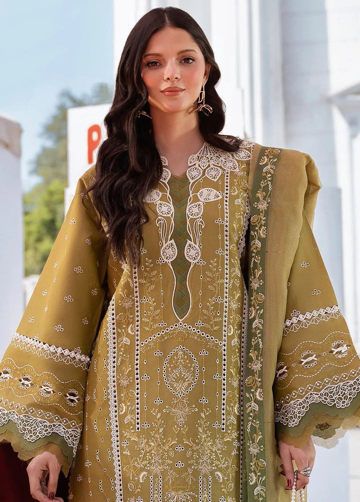 Clara By Bin Ilyas Embroidered Lawn Suit Unstitched 3 Piece BI24C 211A - Summer Collection