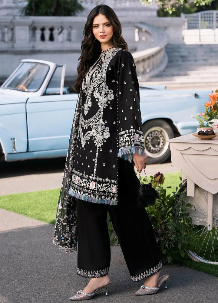 Clara By Bin Ilyas Embroidered Lawn Suit Unstitched 3 Piece BI24C 214A - Summer Collection