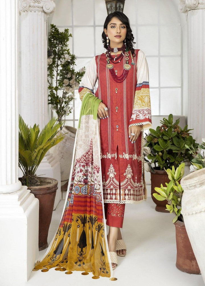 Classica By Safwa Embroidered Lawn Suits Unstitched 3 Piece SW23C SCE-02 - Summer Collection