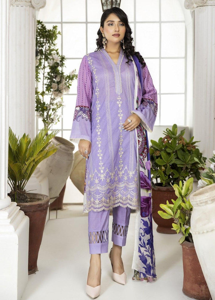 Classica By Safwa Embroidered Lawn Suits Unstitched 3 Piece SW23C SCE-03 - Summer Collection