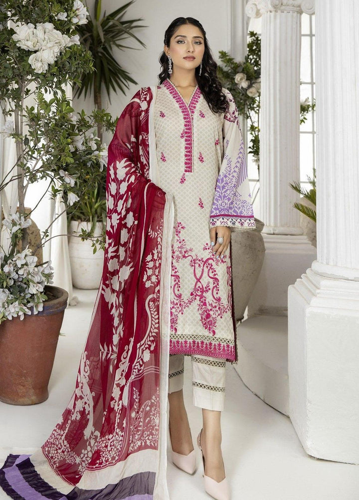 Classica By Safwa Embroidered Lawn Suits Unstitched 3 Piece SW23C SCE-06 - Summer Collection