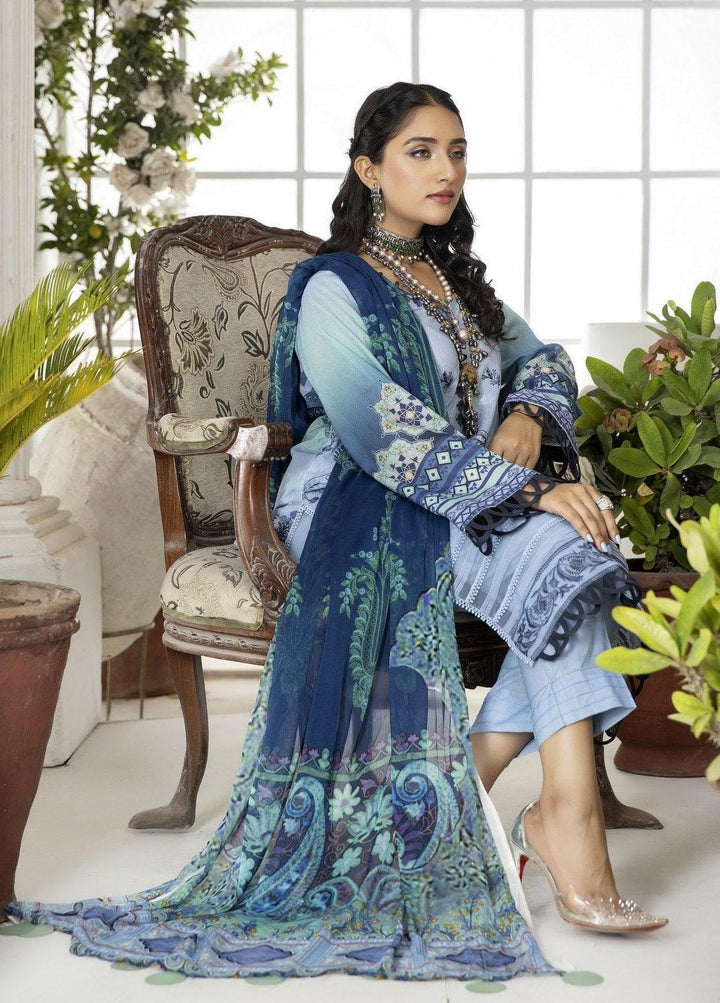 Classica By Safwa Embroidered Lawn Suits Unstitched 3 Piece SW23C SEC-08 - Summer Collection