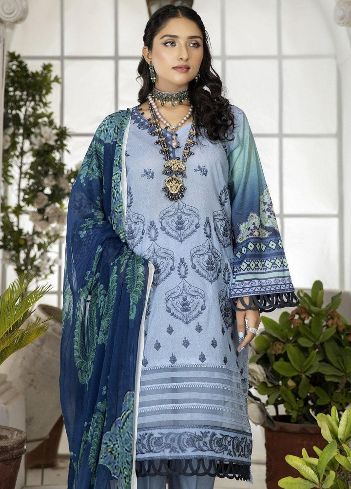 Classica By Safwa Embroidered Lawn Suits Unstitched 3 Piece SW23C SEC-08 - Summer Collection