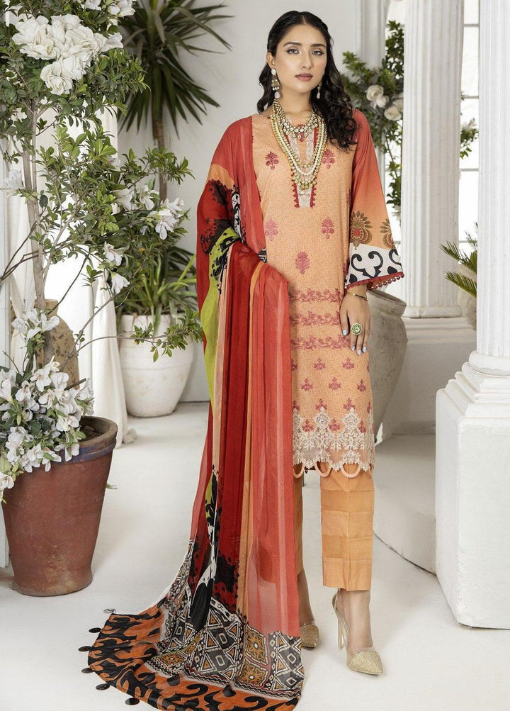 Classica By Safwa Embroidered Lawn Suits Unstitched 3 Piece SW23C SEC-09 - Summer Collection
