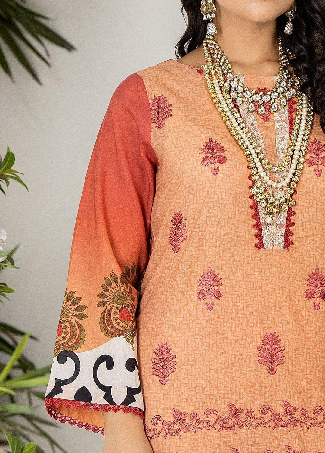 Classica By Safwa Embroidered Lawn Suits Unstitched 3 Piece SW23C SEC-09 - Summer Collection