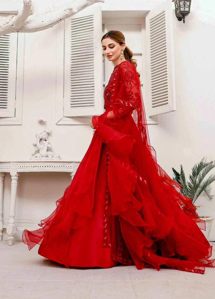 Kausar Attire Luxury Pret  Net 3 Piece Dress KA23CK STORMY
