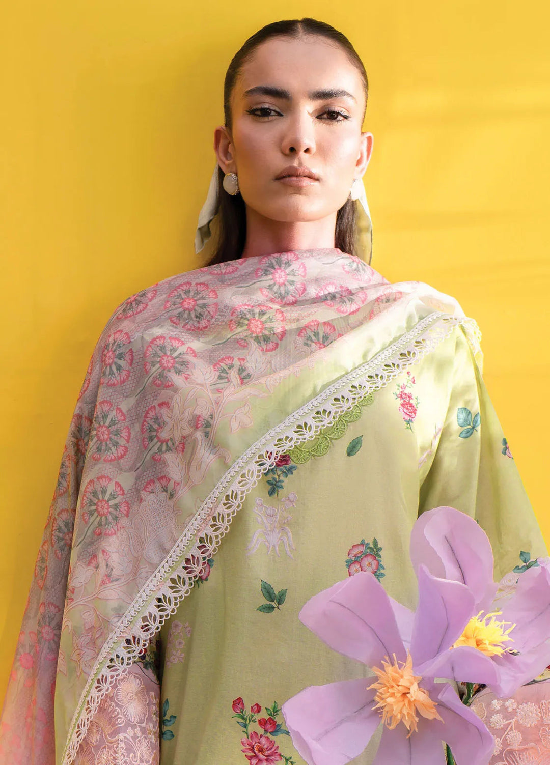 Cocktail By Sardinia Embroidered Lawn Suit Unstitched 3 Piece SRD24C 305 Basil - Summer Collection