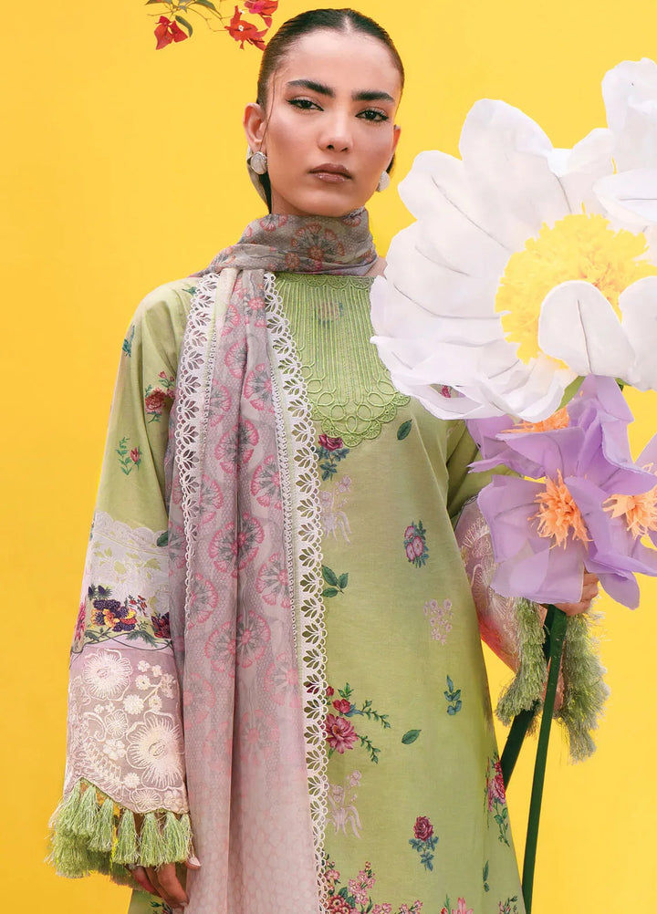 Cocktail By Sardinia Embroidered Lawn Suit Unstitched 3 Piece SRD24C 305 Basil - Summer Collection