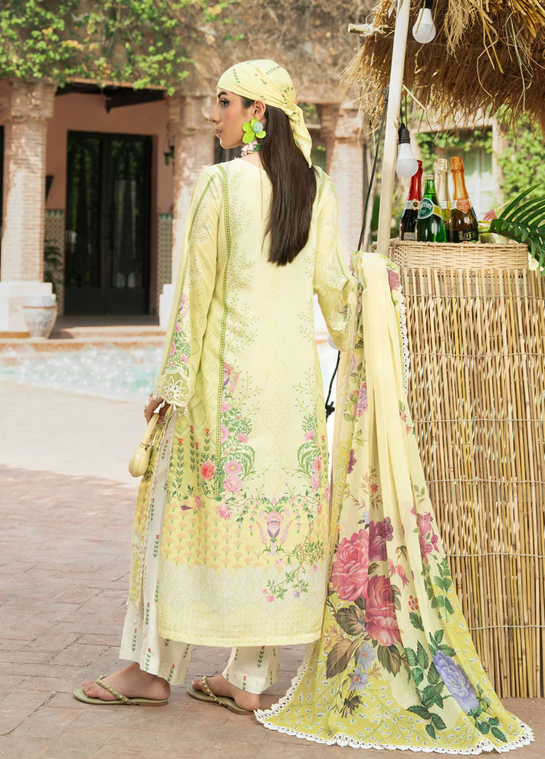 Cocktail by Sardinia Embroidered Lawn Suits Unstitched 3 Piece SRD25CPE 1001 Lemon Spritz - Summer Collection