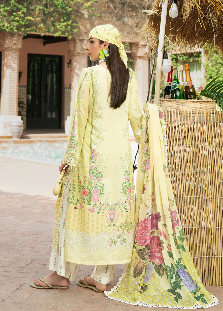 Cocktail by Sardinia Embroidered Lawn Suits Unstitched 3 Piece SRD25CPE 1001 Lemon Spritz - Summer Collection